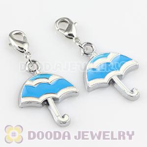 Platinum Plated Alloy Enamel European Jewelry Umbrella Charms Wholesale 