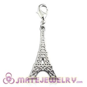 Platinum Plated Alloy European Jewelry Eiffel Tower Charms Wholesale 