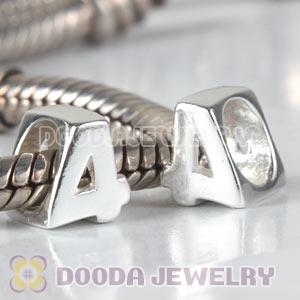 925 Sterling Silver Number 4 Charms Beads Wholesale
