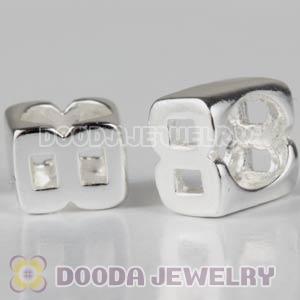 925 Sterling Silver Number 8 Charms Beads Wholesale