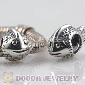 925 Sterling Silver European Fish Charms Beads Wholesale