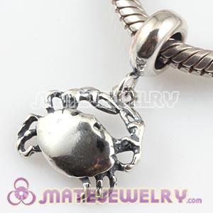 925 Sterling Silver Crab Dangle Charms Wholesale