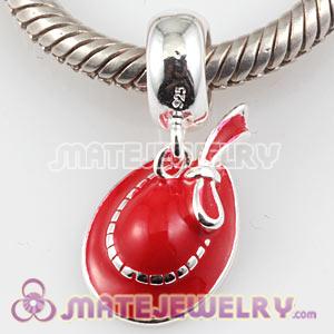 925 Sterling Silver Red Hat Dangle Charms Wholesale