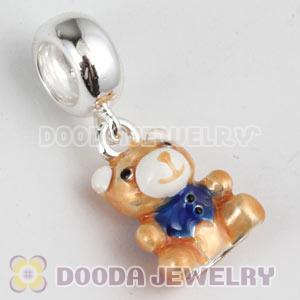 925 Sterling Silver Teddy Bear Dangle Charms Wholesale