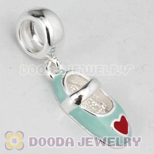 925 Sterling Silver Enamel Dangle Shoe Charms Wholesale