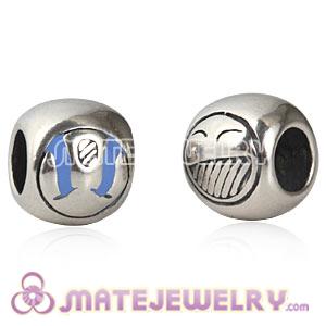 Sterling Silver European Smiley Face Charms Beads Wholesale