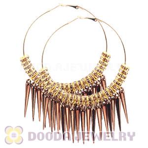 70mm Basketball Wives Spike Hoop Earrings Wholesale