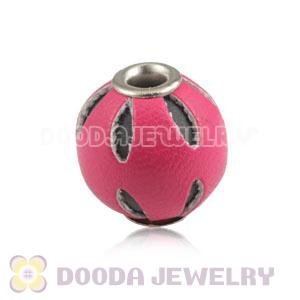 12mm Peach Basketball Wives Leather Beads For Earrings Wholesale 