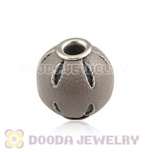 12mm Brown Basketball Wives Leather Beads For Earrings Wholesale 