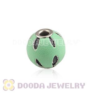 12mm Teal Basketball Wives Leather Beads For Earrings Wholesale 