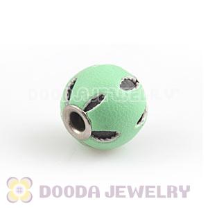 12mm Teal Basketball Wives Leather Beads For Earrings Wholesale 