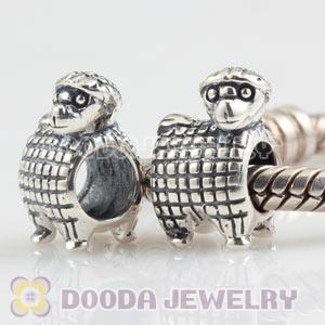 Antique 925 Sterling Silver European Lamb Charms Beads Wholesale