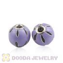 12mm Lavender Basketball Wives Leather Beads For Earrings Wholesale