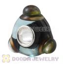 lampwork glass beads 925 sterling silver core suit European style jewelry