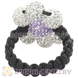 2012 Handmade Macrame Rings With Czech Crystal Wholesale