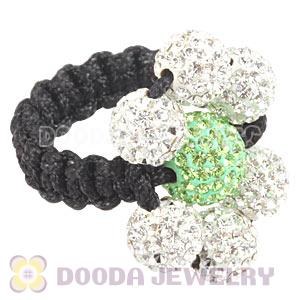 2012 Handmade Macrame Rings With Czech Crystal Wholesale