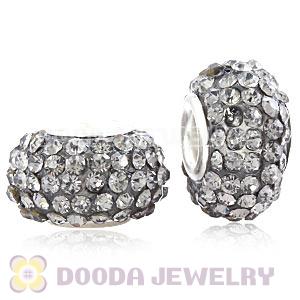Wholesale European Pave Crystal Bead With Alloy Core