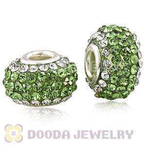 Wholesale European Pave Crystal Bead With Alloy Core