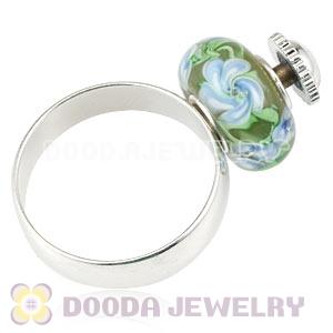 Wholesale Silver Plated DIY Finger Ring European Beads Compatible