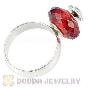 Wholesale Silver Plated DIY Finger Ring European Beads Compatible