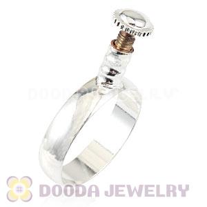 Wholesale Silver Plated DIY Finger Ring European Beads Compatible