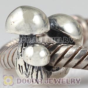 Antique Sterling Silver European Mushrooms Family Charms Beads Wholesale