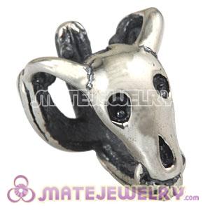 Wholesale Sterling Silver European Old West Goat And Cactus Beads