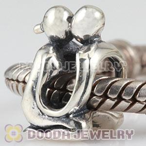 Sterling Silver European Man And Woman Couple Lover Charm Beads  
