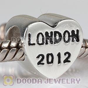 Sterling Silver Heart London 2012 Bead Fit 2012 Olympics European Bracelet