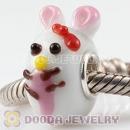 Handmade European Glass Jessica Rabbit Beads In 925 Silver Core Wholesale