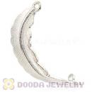 Wholesale Platinum Plated Feather Quill Beaded Accessory For Bracelet