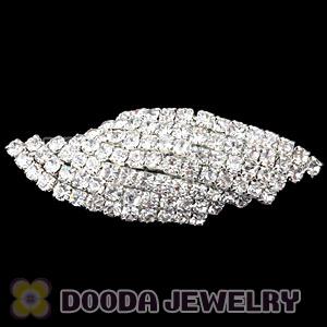 Wholesale Silver Plated White Crystal Ring For Women 