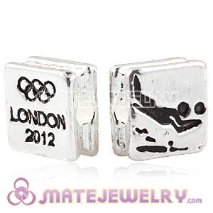 Wholesale London 2012 Olympics Beach Volleyball Square Alloy Beads 