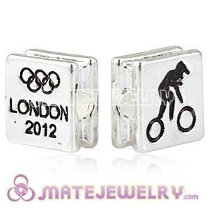 Wholesale London 2012 Olympics Cycling BMX Square Alloy Beads 