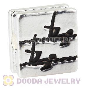 London 2012 Olympics Synchronised Swimming Alloy Square Beads Wholesale