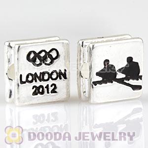London 2012 Olympics Rowing Alloy Square Beads Wholesale