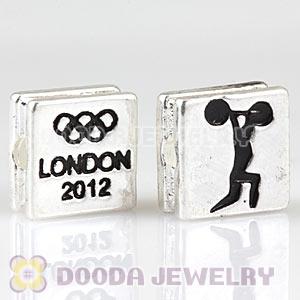 London 2012 Olympics Weightlifting Alloy Square Beads Wholesale