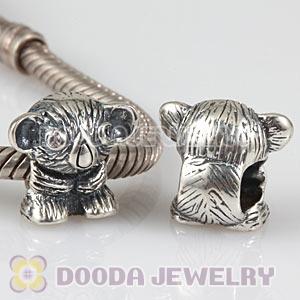 Antique Sterling Silver European Koala Bear Charm Beads Wholesale