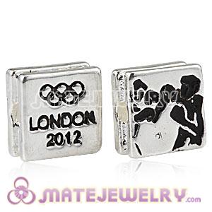 Wholesale London 2012 Olympics Boxing Square Alloy Beads 
