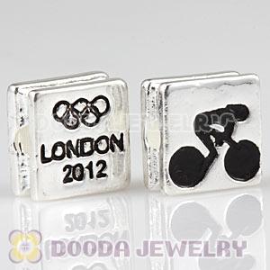 London 2012 Olympics Cycling Track Square Alloy Beads Wholesale
