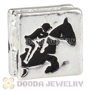 London 2012 Olympics Equestrian Jumping Square Alloy Beads Wholesale