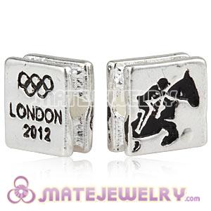 Wholesale London 2012 Olympics Equestrian Jumping Square Alloy Beads 