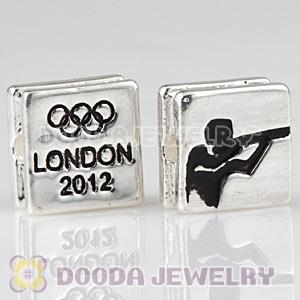 London 2012 Olympics Shooting Square Alloy Beads Wholesale