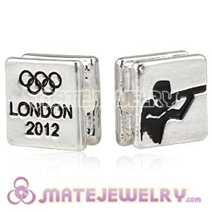 Wholesale London 2012 Olympics Shooting Square Alloy Beads 