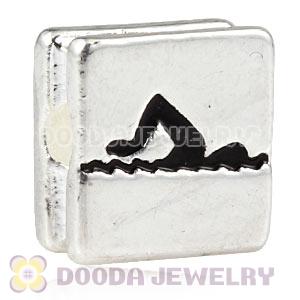 London 2012 Olympics Swimming Square Alloy Beads Wholesale