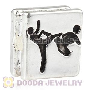 London 2012 Olympics Taekwondo Square Alloy Beads Wholesale
