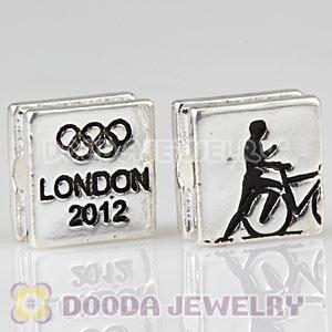 London 2012 Olympics Triathlon Square Alloy Beads Wholesale