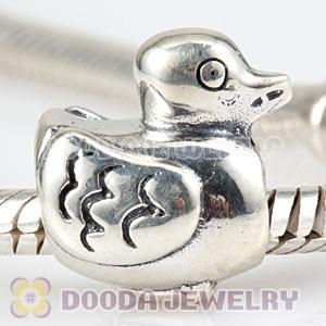 Antique Sterling Silver European Duck Charm Beads Wholesale