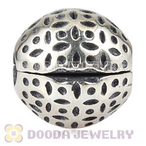 925 Sterling Silver European Art Nouveau Lace Clip Beads 