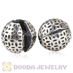 925 Sterling Silver European Art Nouveau Lace Clip Beads 